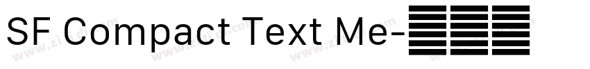 SF Compact Text Me字体转换